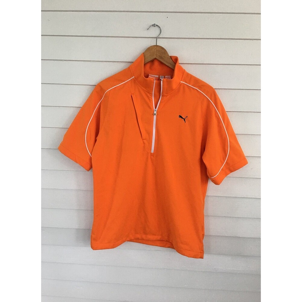 Puma Sport life style Men’s Shirt Size Small Orange colored short sleeve